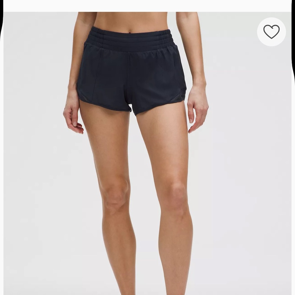lululemon athletica Black Running Shorts with High Waist